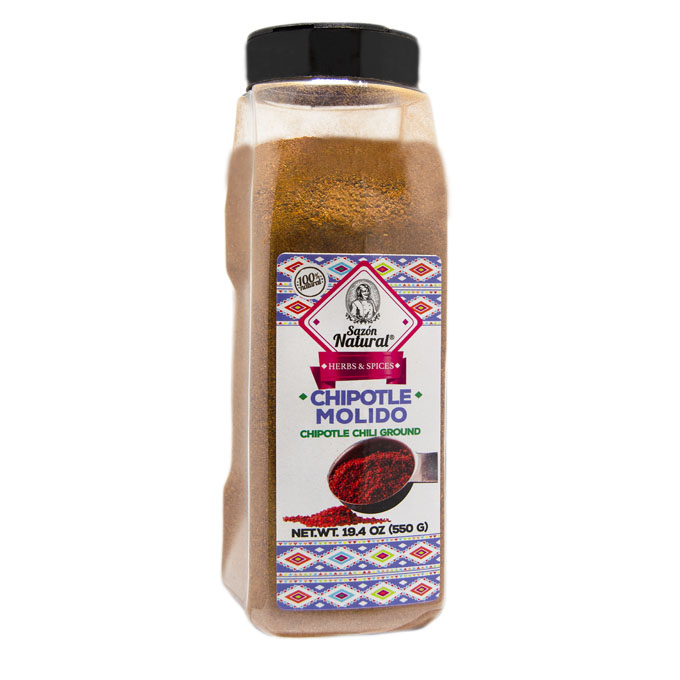 Chile Chipotle Molido 550 g Sazon Natural