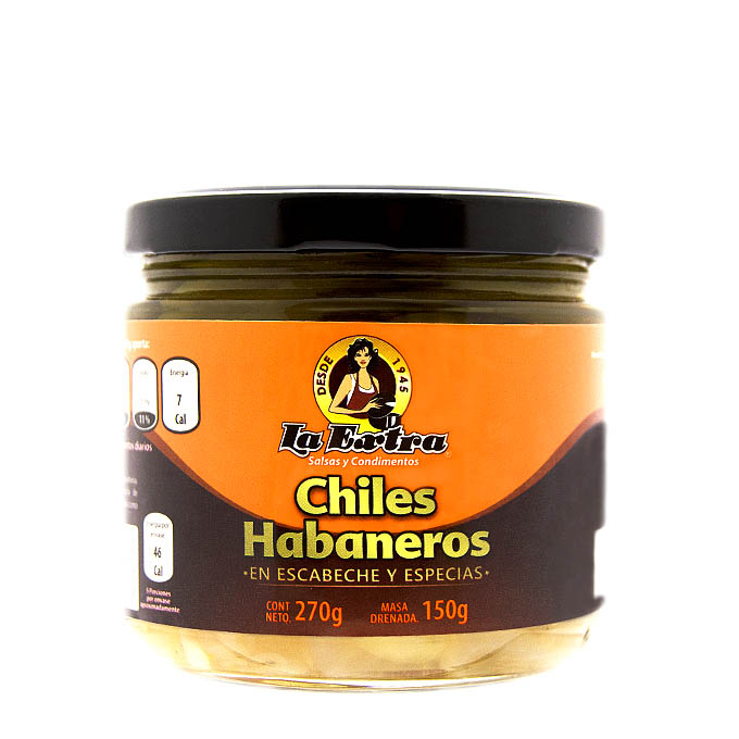 Chile Habanero Entero 270g 270 g La Extra