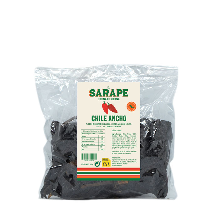 Chile Ancho Seco 100gr 100 g El Sarape