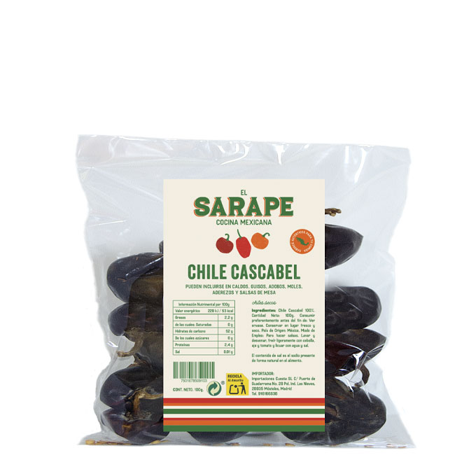 Chile Cascabel Seco 100gr 100 g El Sarape