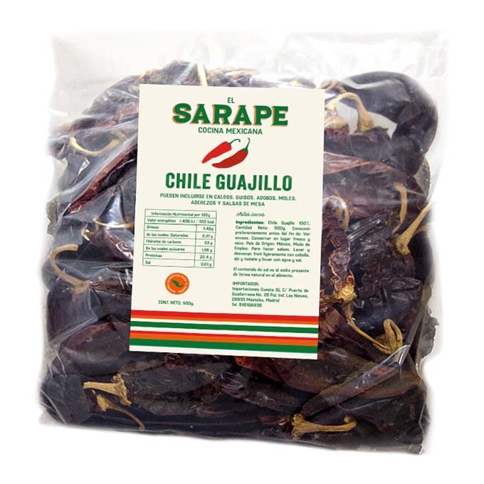 Chile Guajillo Seco 3kg 3 kg El Sarape