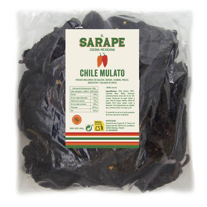 Chile Mulato Seco  3kg 3 kg El Sarape