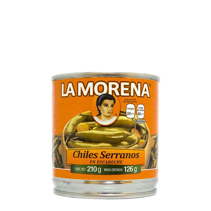 Chiles Serranos 210gr 210 g La Morena
