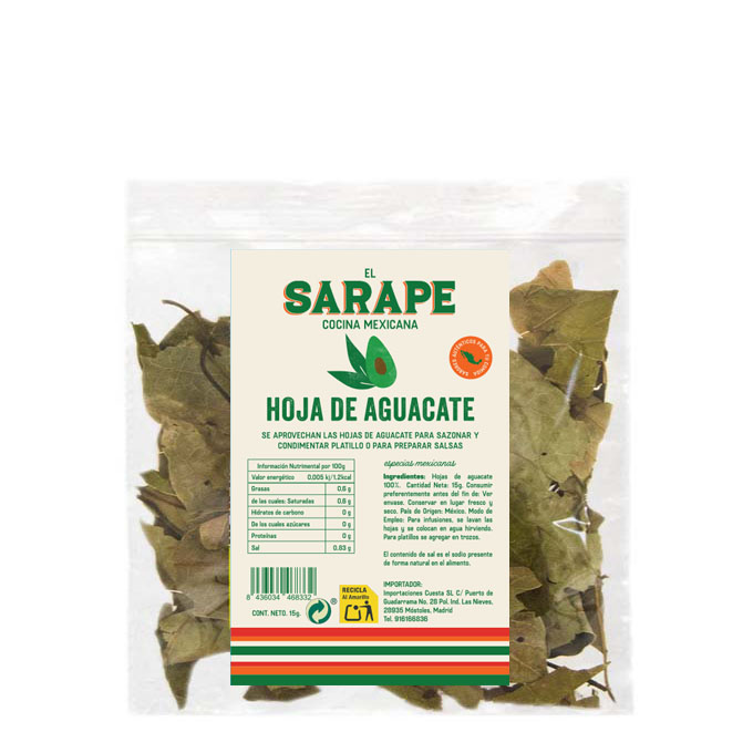 Hoja de Aguacate 15 gr 15gr El Sarape