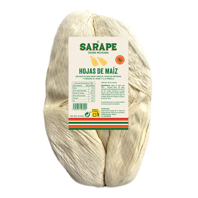 Hojas de Maíz para tamales 25 uds/60 hojas 25 uds/60 hojas El Sarape