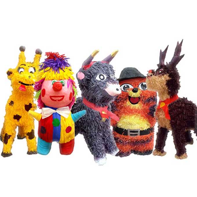 Piñata Animalitos (varios) , Payasos (niño/niña)   Bajo Disponibilidad