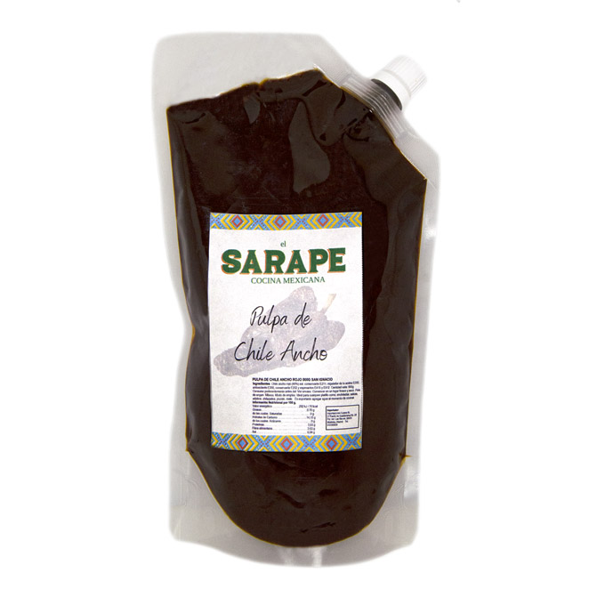 Pulpa de Chile Ancho 500g El Sarape | Condimentos y Sazonadores | Importaciones Cuesta