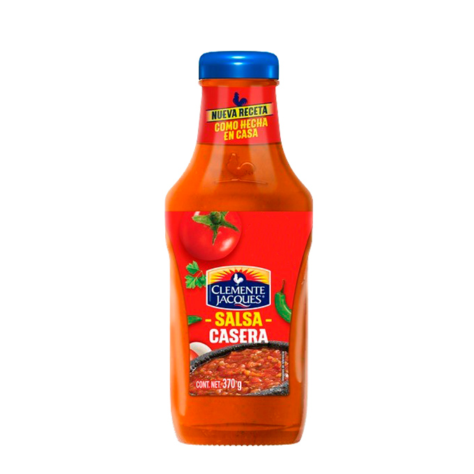 Salsa Mexicana Casera Roja cristal 370gr 370 g Clemente Jacques