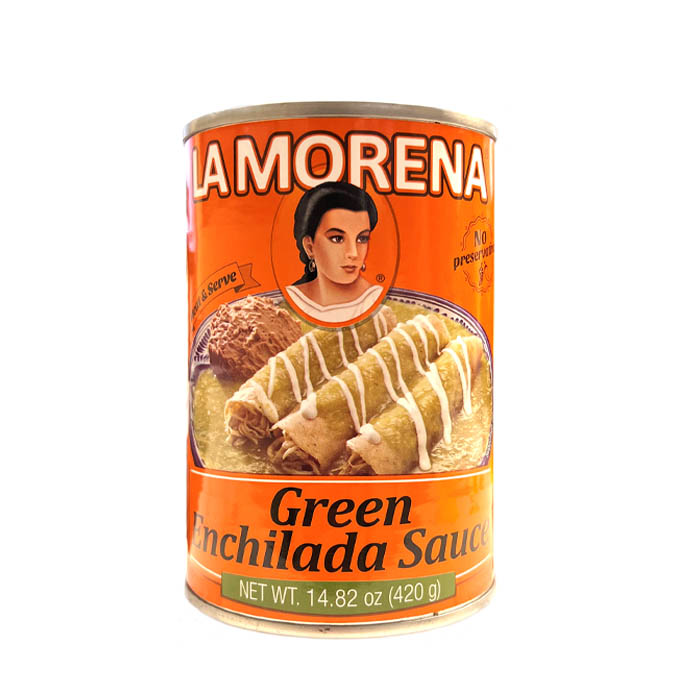 Salsa enchiladas verdes 420g La Morena | Salsas y Condimentos | Importaciones Cuesta
