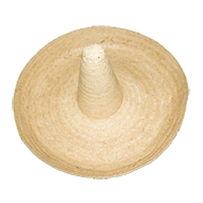 Sombrero Zapata #7 paja diámetro 80cm 80cm Sin Marca